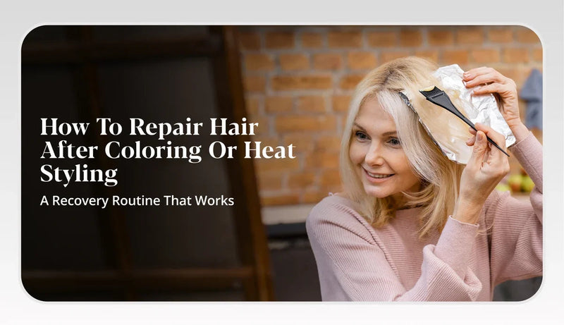 How to Repair Hair After Coloring or Heat Styling