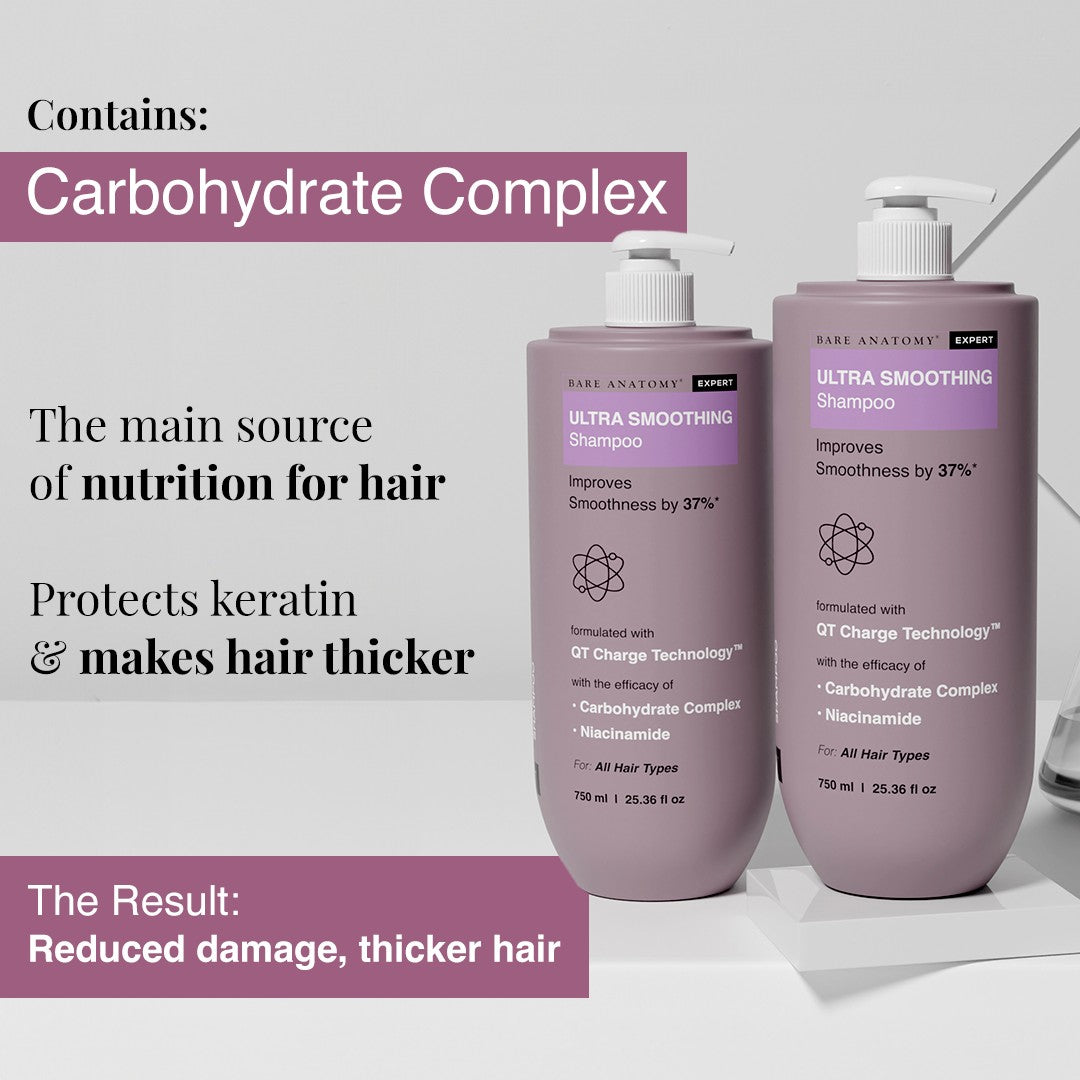 Ultra Smoothing Shampoo With Niacinamide & Aloe Vera Extract - 750 ml