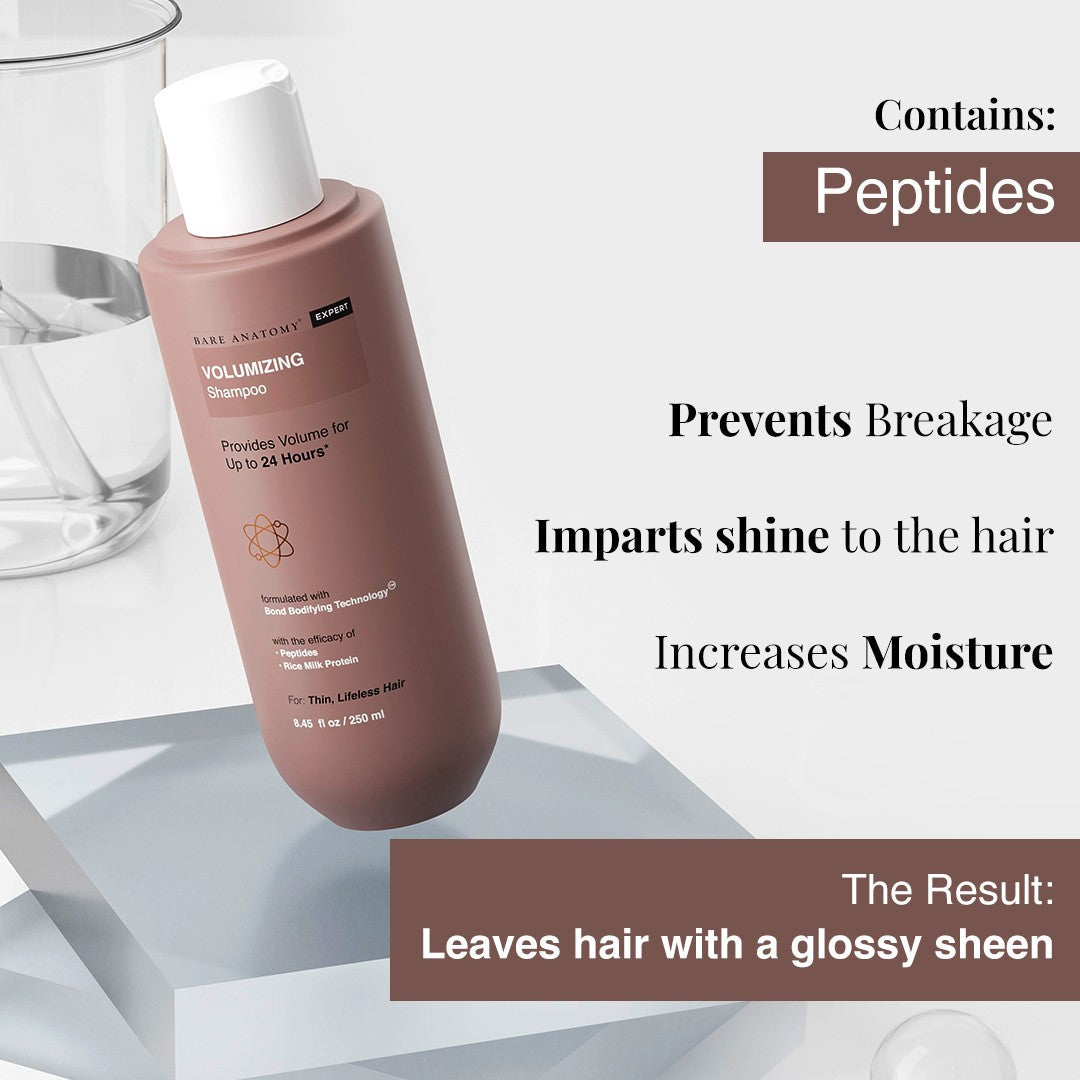 Volumizing Shampoo With Rice Milk Protein & Peptides - 250 ml | Pack of 3