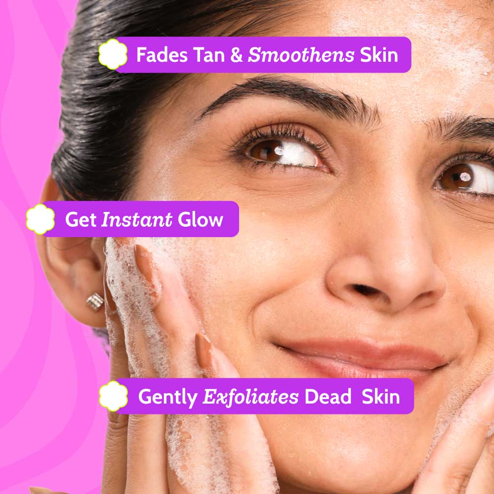 Gentle Exfoliating Face Wash with Papaya Extract & Mandelic Acid - 100 ml | Pack of 3