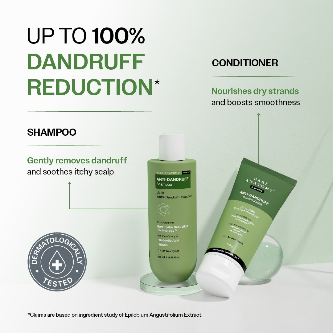 Dandruff Control Hair Care Duo | Anti-Dandruff Shampoo 250ml & Conditioner 175 gm