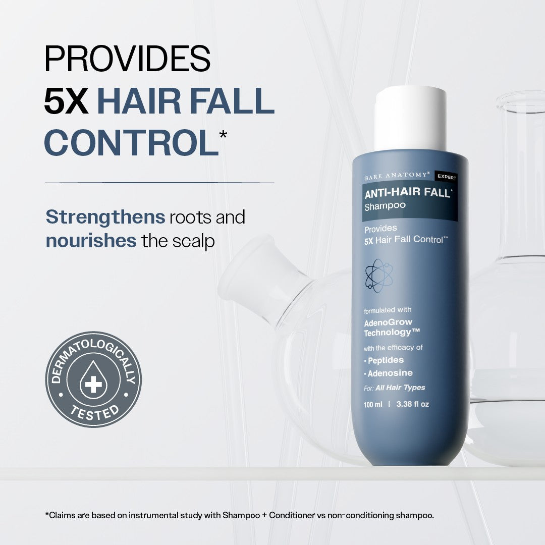 Anti-Hair Fall Shampoo With Adenosine & Peptides for Hair Fall Control- 100 ml