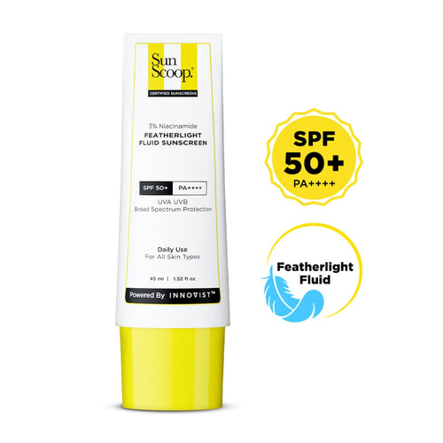 3% Niacinamide Featherlight Fluid Sunscreen| SPF 50+ PA++++ - 45 ml | Pack of 2