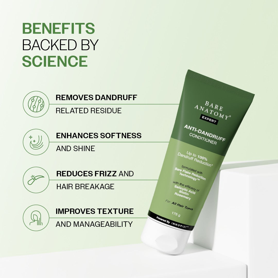 Anti-Dandruff Hair Conditioner With Salicylic Acid, Biotin & Rosemary - 175 gm | Pack of 3