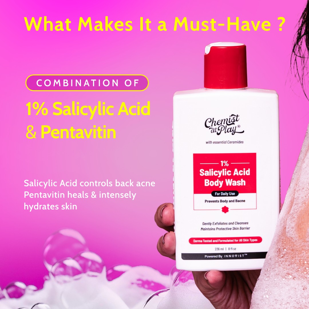 1% Salicylic Acid Body Wash for Body Acne - 473 ml