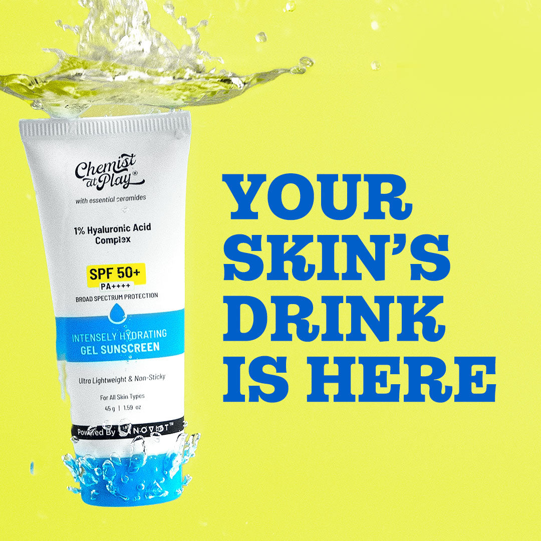1% Hyaluronic Acid Gel Sunscreen For Deep Hydration | SPF 50+ PA++++ - 45 gm