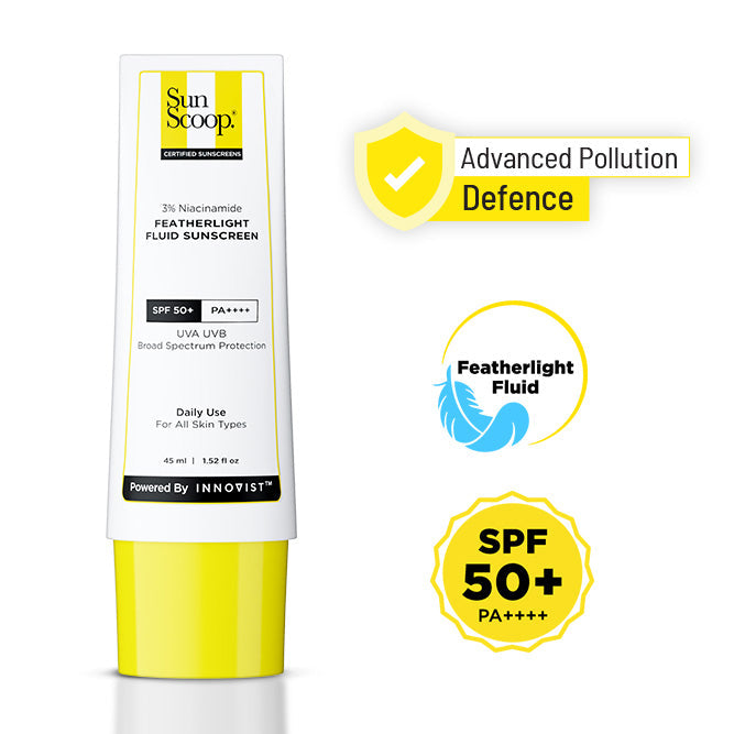 3% Niacinamide Featherlight Fluid Sunscreen| SPF 50+ PA++++ - 45 ml