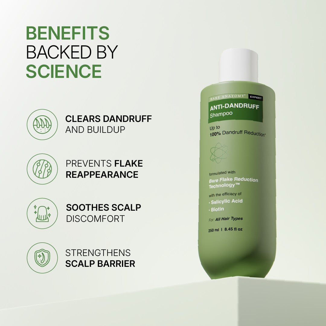 Head-to-Toe Exfoliating Duo | Anti-Dandruff Shampoo 250 ml & Exfoliating Body Wash 236 ml