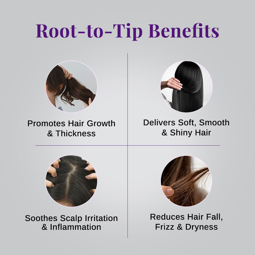 Healthy Scalp & Hair Combo | Rosemary Spray 200 ml, Hair Oil 100 ml & Scalp Massager