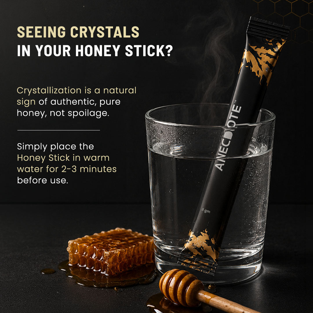 100% Pure Himalayan Shilajit Honey Sticks With Organic Honey & Saffron - 30 Sticks