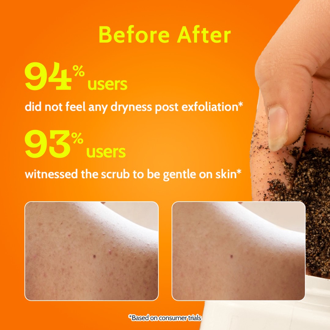 Exfoliating Body Scrub with Coffee & Brown Sugar - 75 g | Pack of 2