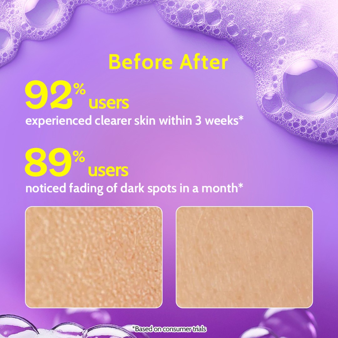 Vitamin C Brightening Boost Face Wash for Dark Spots & Glowing Skin - 100 ml | Pack of 2