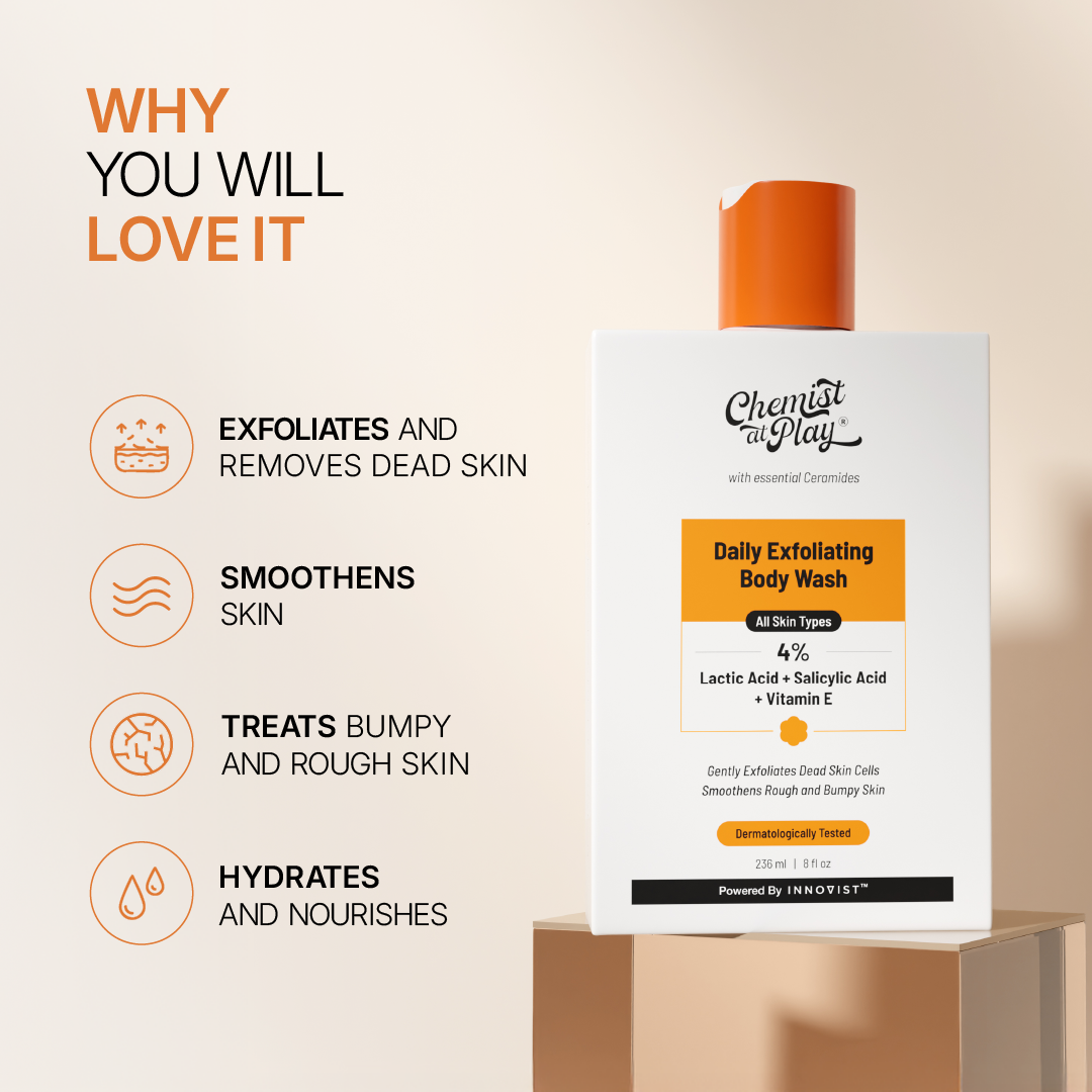 Strength & Smoothness Combo | Anti-Hair Fall Shampoo 250 ml & Exfoliating Body Wash 236 ml