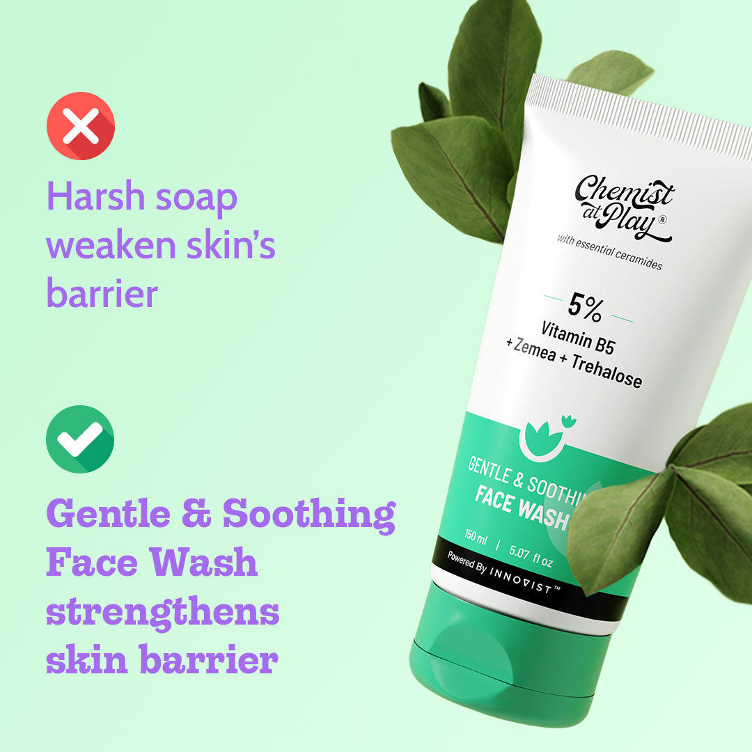 Gentle & Soothing Face Wash with Vitamin E & Zemea - 150 ml