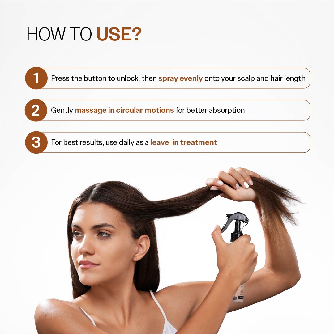 Methi Hair Strengthening Spray With Curry Leaves, Amla & Aloe Vera Extracts - 200 ml