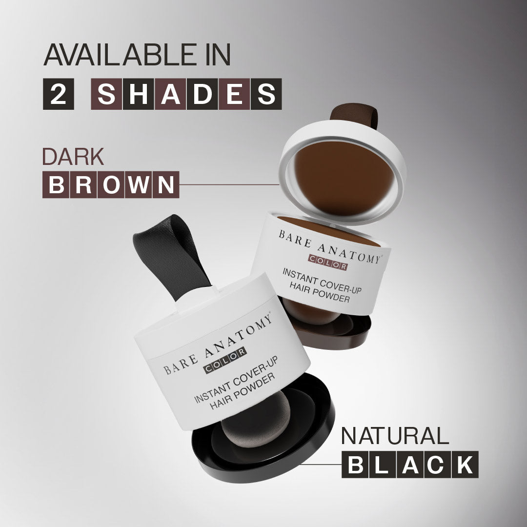 Instant Hair Cover-Up Powder Black Color - 4 g