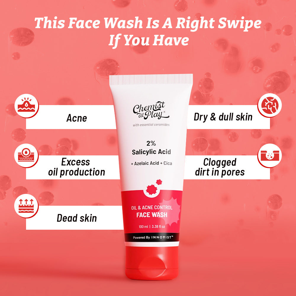 Daily Acne Control Combo | Acne Control Body Wash - 236 ml & Face Wash - 100 ml)