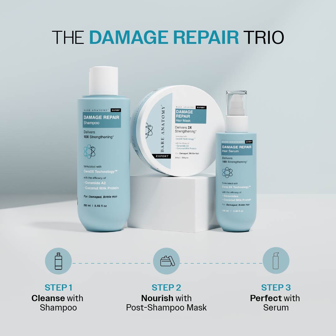 Damage Repair Shampoo With Ceramide A2 & Coconut Milk Protein - 250 ml