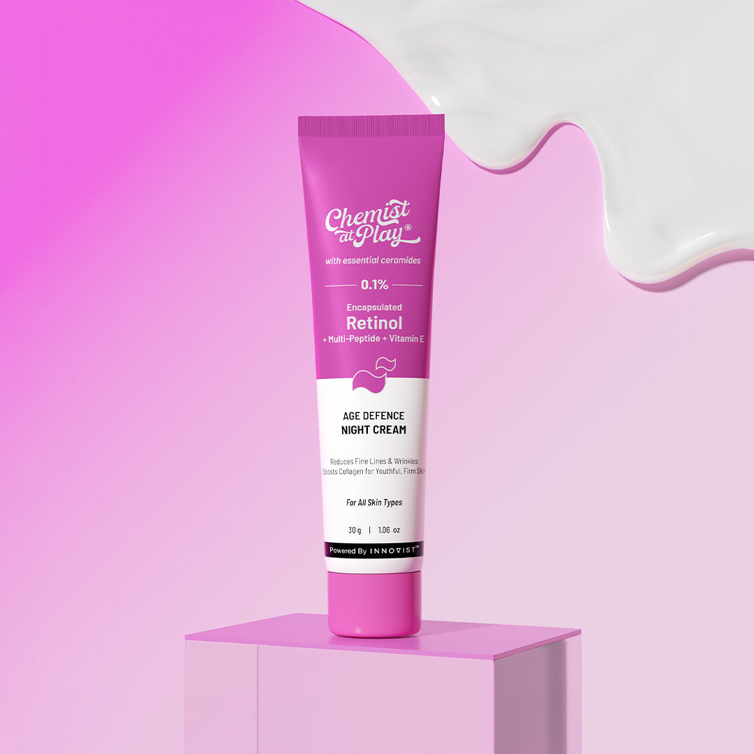 0.1% Retinol Night Cream with Aloe Vera For Fine Lines & Wrinkles - 30 gm
