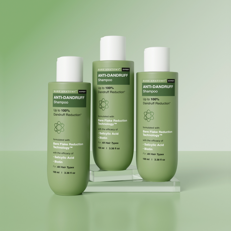 Anti Dandruff Shampoo with Salicylic Acid, Piroctone Olamine & Biotin - 100 ml | Pack of 3