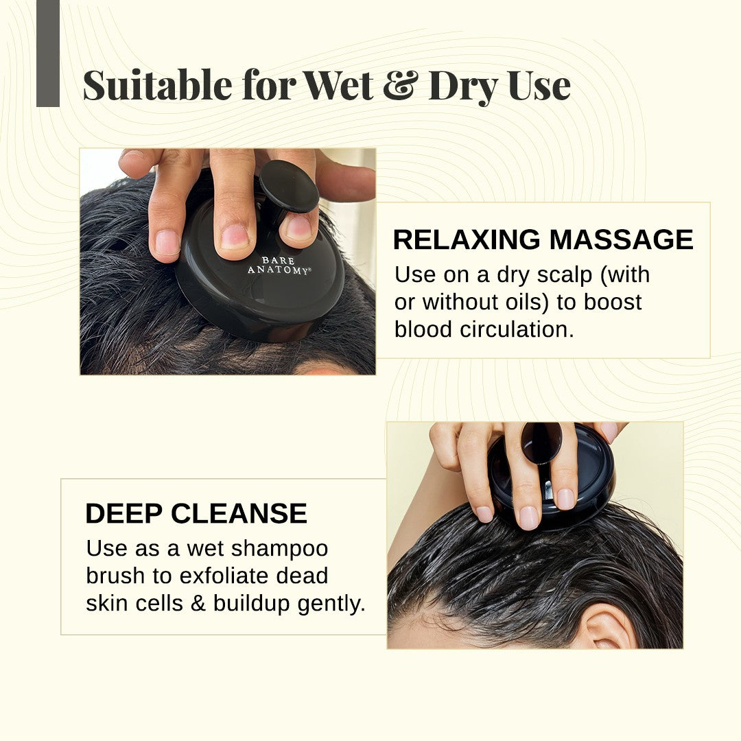 Scalp Massager For Hair Growth, Scalp Exfoliation & Deep Cleansing | Pack of 3