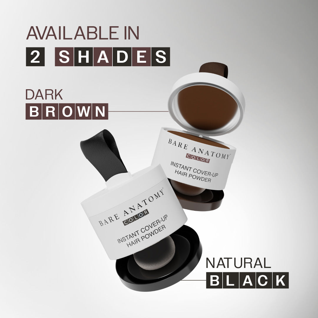 Instant Hair Cover-Up Powder Brown Color - 4 gm