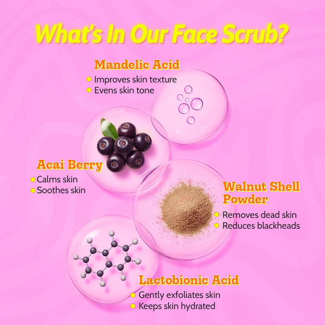 Glow Getter Duo | Gentle Exfoliating Face Scrub - 100 ml & Gentle Exfoliating Face Wash - 100 ml