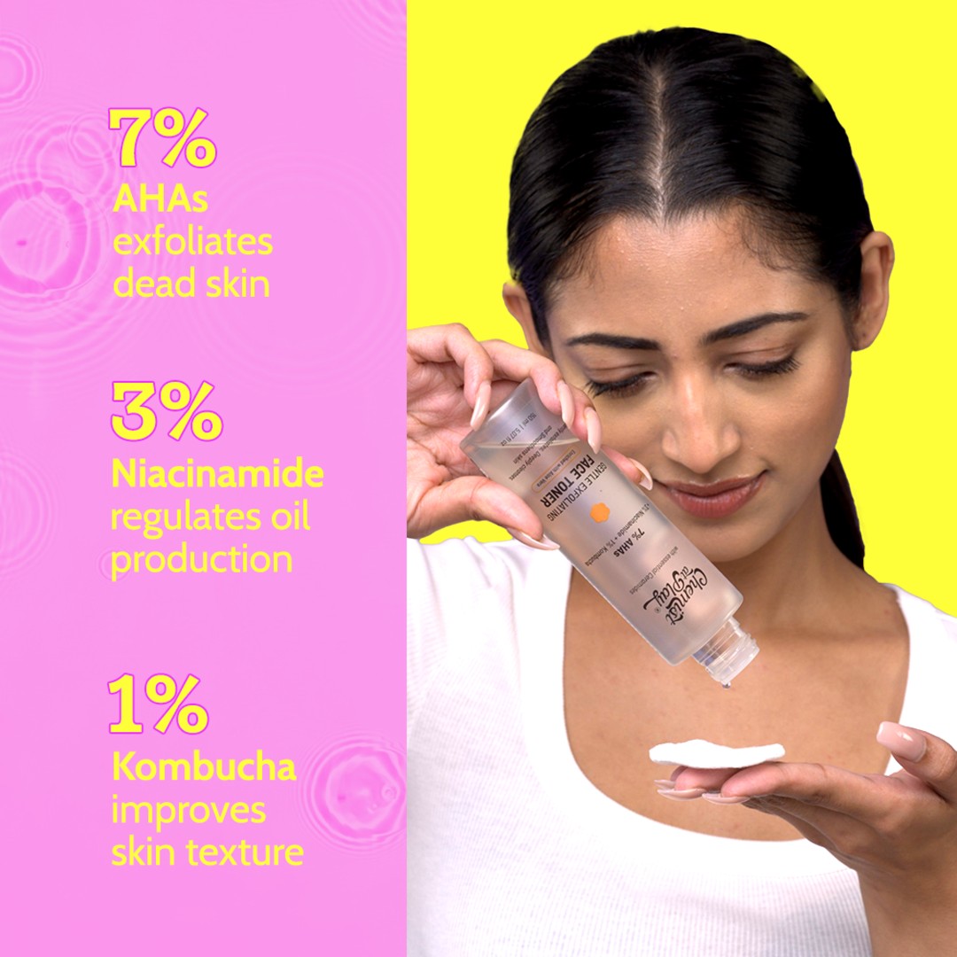 7% AHA Exfoliating Toner with Niacinamide & Kombucha - 150 ml