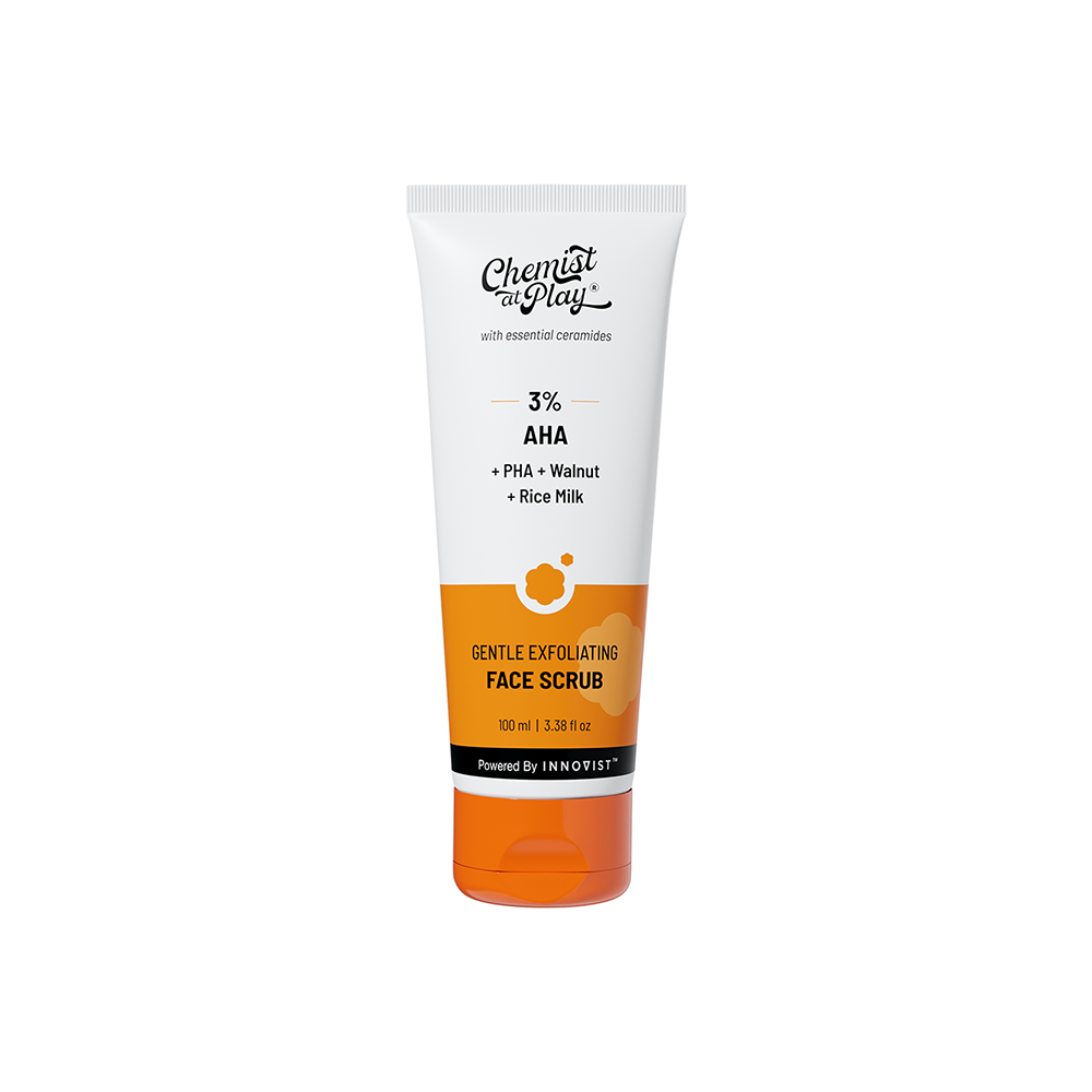 Gentle Exfoliating Face Scrub for Blackheads & Tan Removal - 100 ml | Pack of 3