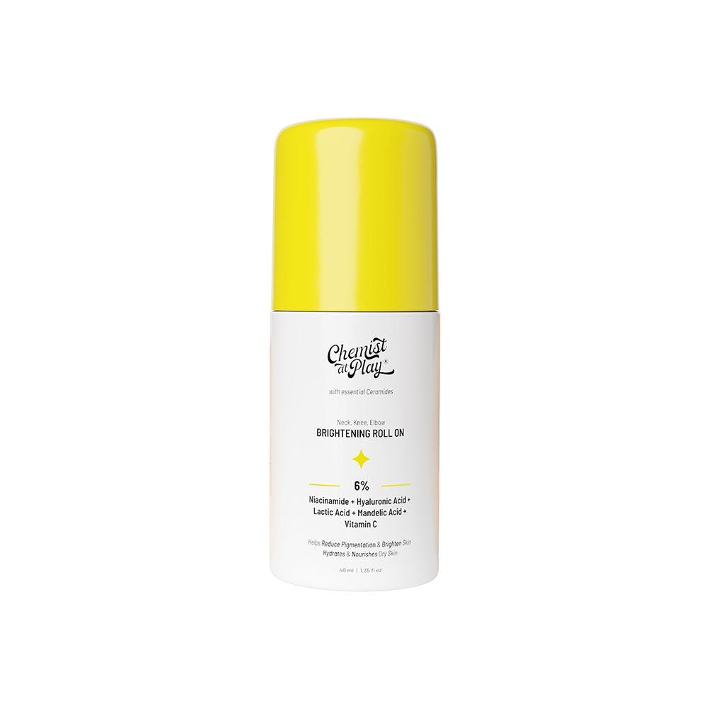 Neck, Knee & Elbow Brightening Roll On With Mandelic Acid & Niacinamide - 40 ml