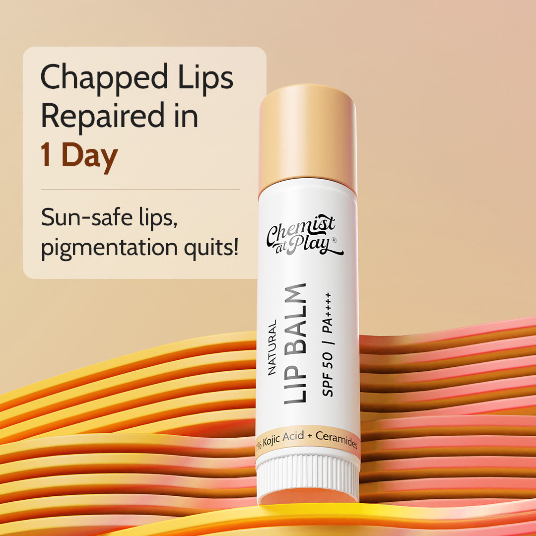 Natural Lip Balm for Chapped Lips | SPF 50 PA++++ | Natural - 4.5 gm | Pack of 2