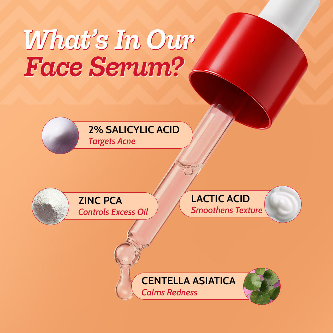 The Clear Skin Duo | 2% Salicylic Acid Face Wash - 100ml & Acne Control Face Serum - 10ml