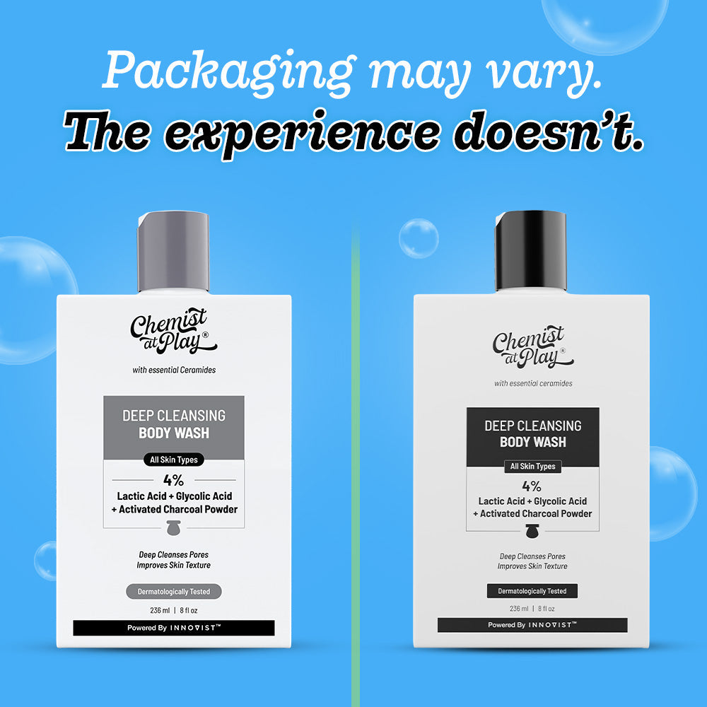 Deep Cleansing Body Wash with Activated Charcoal & Glycolic Acid - 236 ml