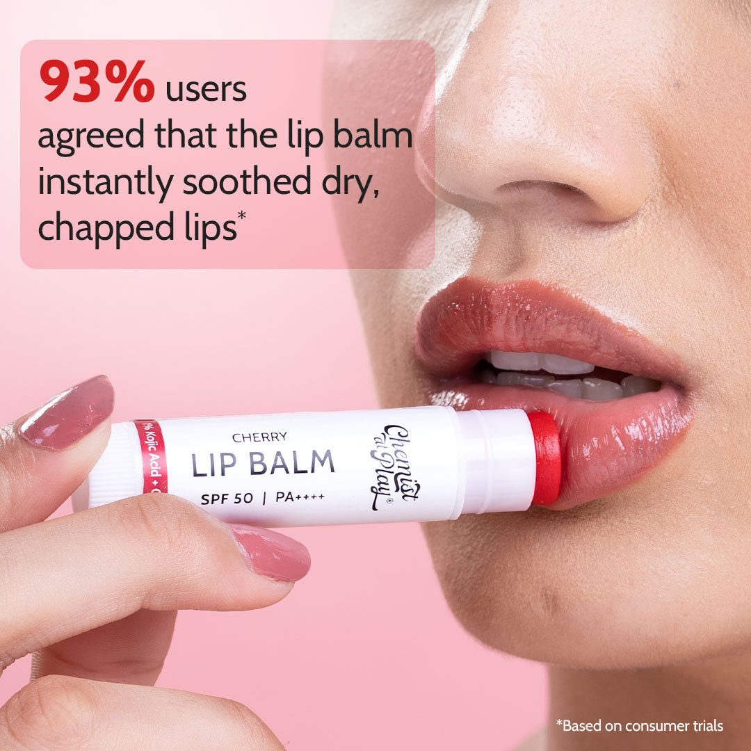 Cherry Lip Balm for Chapped Lips | SPF 50 PA++++ | Cherry - 4.5 gm