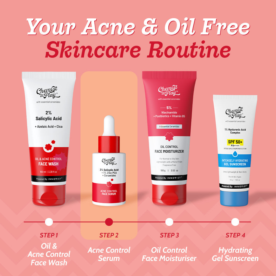 2% Salicylic Acid Face Serum With Lactic Acid For Acne Control  - 30 ml