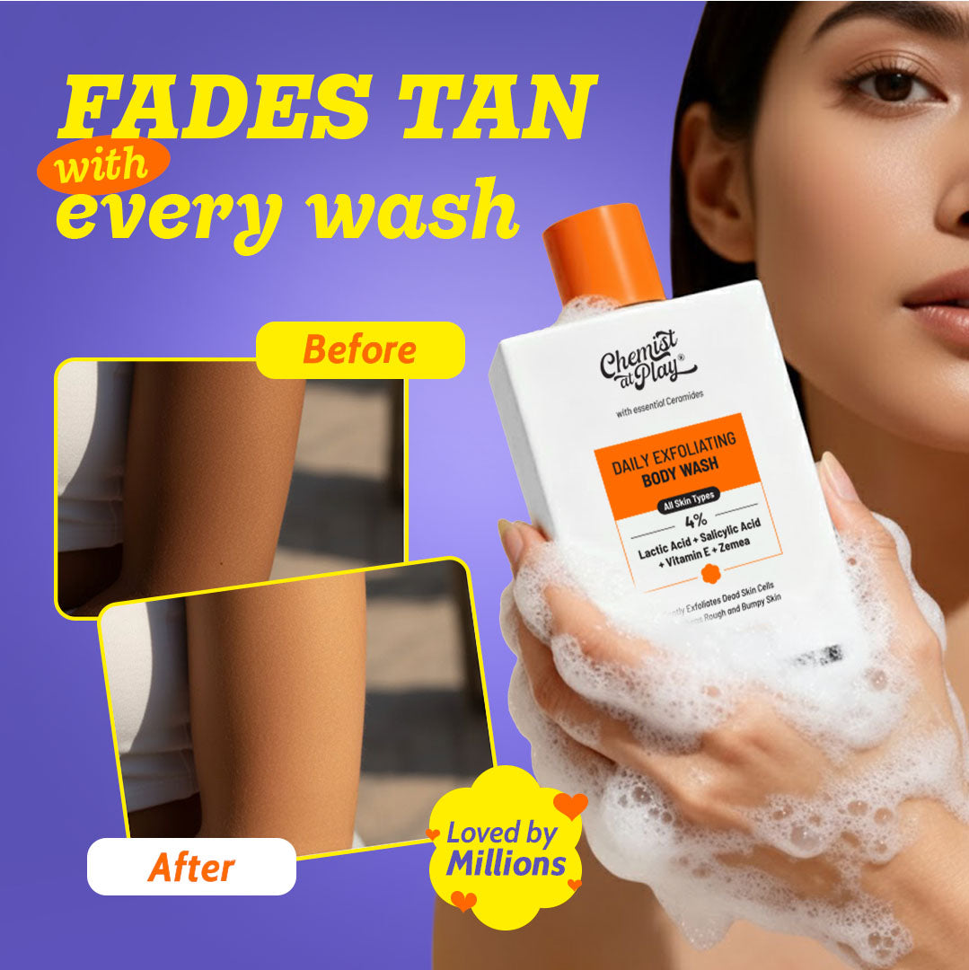 Exfoliating Body Wash with 1% Salicylic Acid & 2% Lactic Acid - 473 ml | Pack of 2