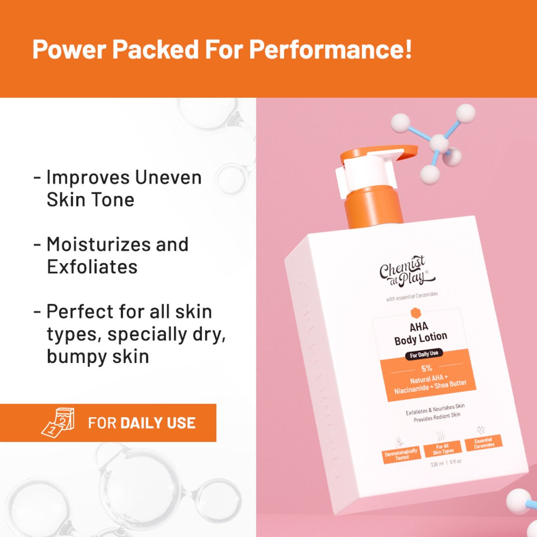 I'm Lovin' It Combo | Aqua Underarm Roll On - 40 ml & AHA Body Lotion - 236 ml