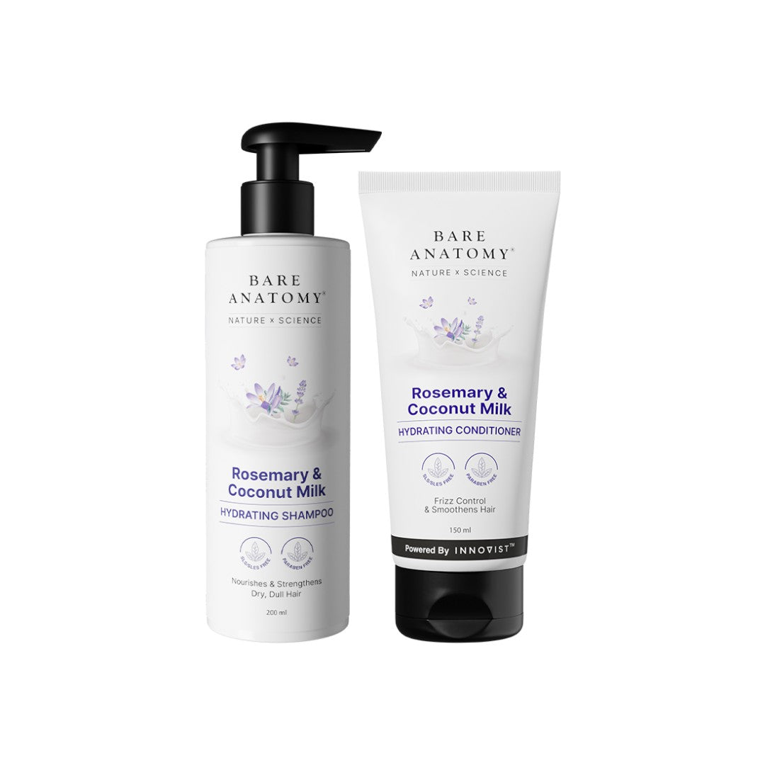 Daily Hydration Duo | Rosemary & Coconut Milk Shampoo 200ml & Conditioner 150ml