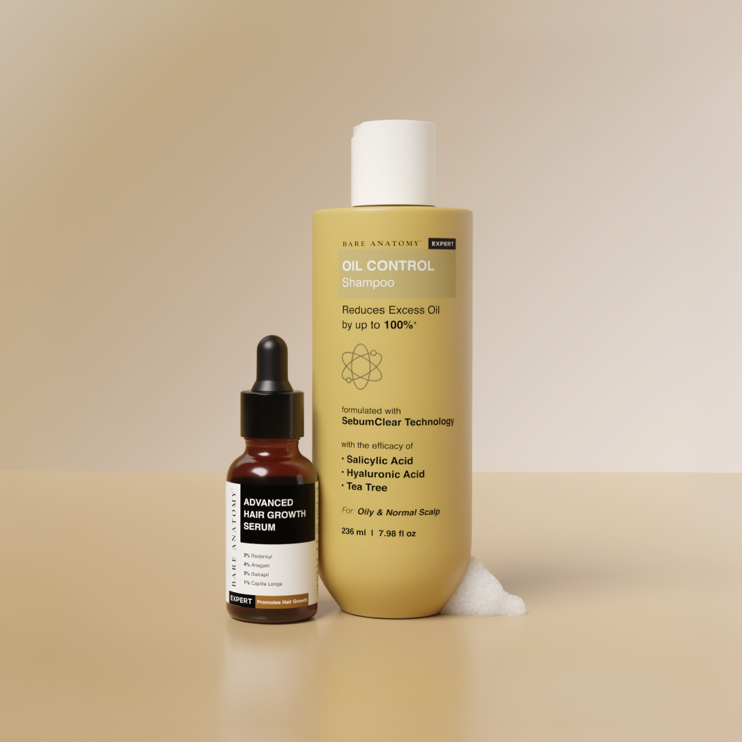 Fresh Scalp Hair Growth Combo | Hair Growth Serum 30 ml & Oil Control Shampoo 236 ml