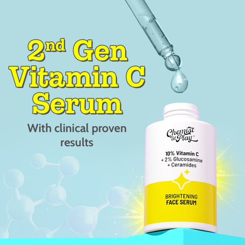 10% Vitamin C Serum with 2% Glucosamine for Glowing Skin - 10 ml | Pack of 2