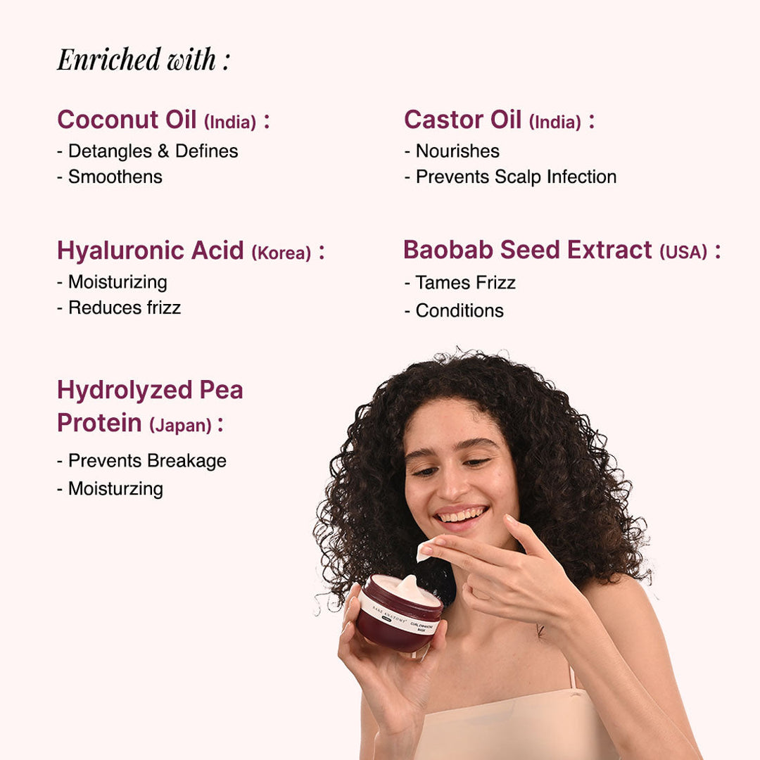Complete Curl Defining Kit | Shampoo 250 ml, Mask 250 gm, Conditioner 140 ml & Gel 140 ml