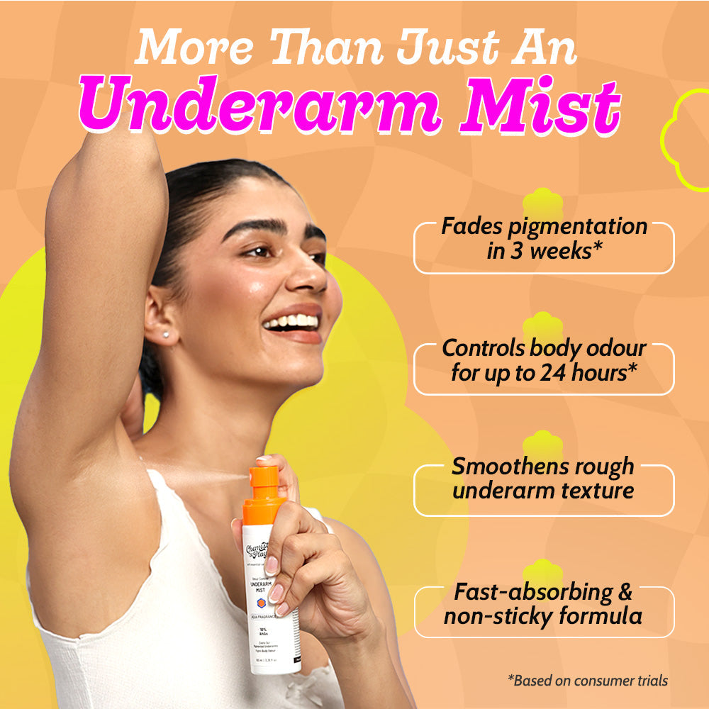 Exfoliating Underarm Mist for Pigmentation & Odour Control - 100 ml