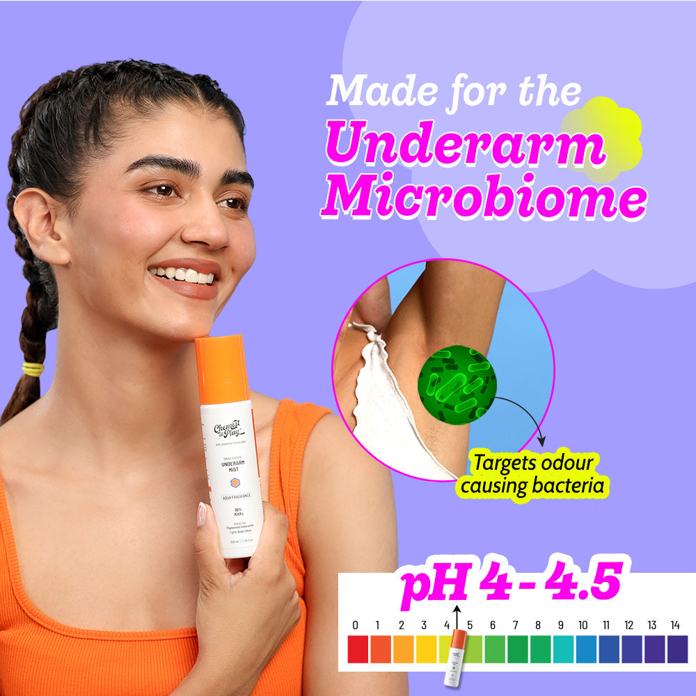 Exfoliating Underarm Mist for Pigmentation & Odour Control - 100 ml