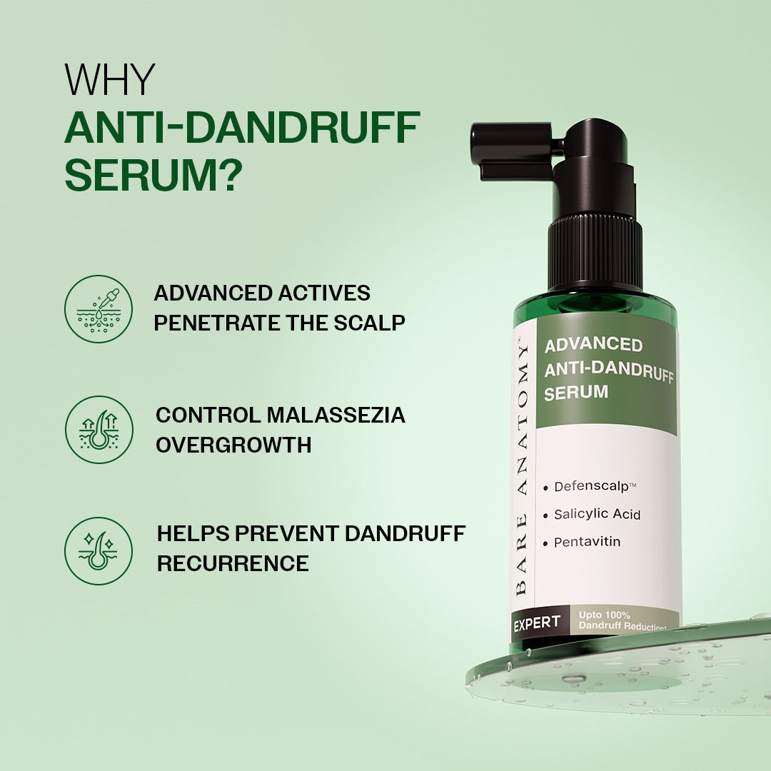Advanced Anti-Dandruff Serum  With Defenscalp™, Salicylic Acid & Pentavitin - 50 ml | Pack of 3