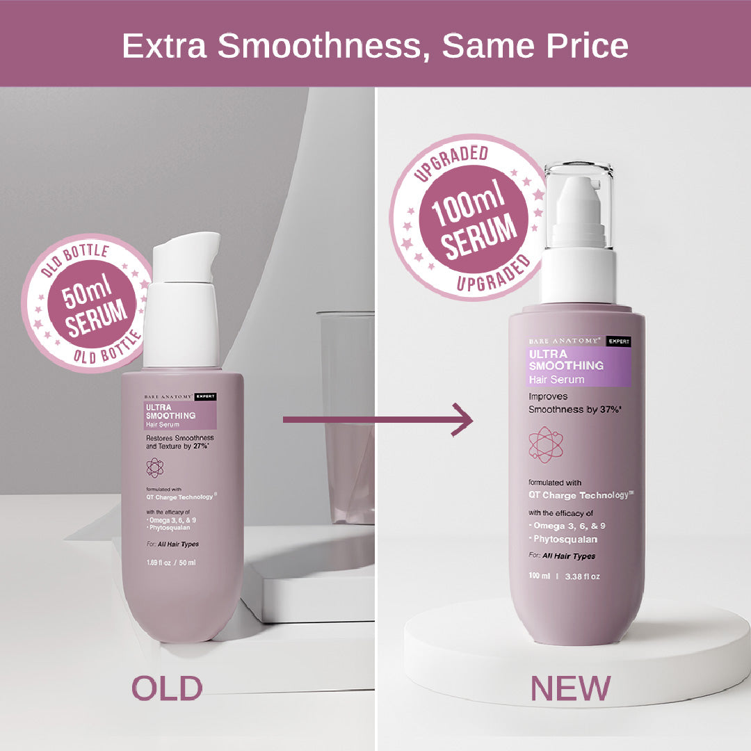 Ultra Smoothing Hair Serum With Vitamin E & Omega 3, 6 & 9 - 100 ml