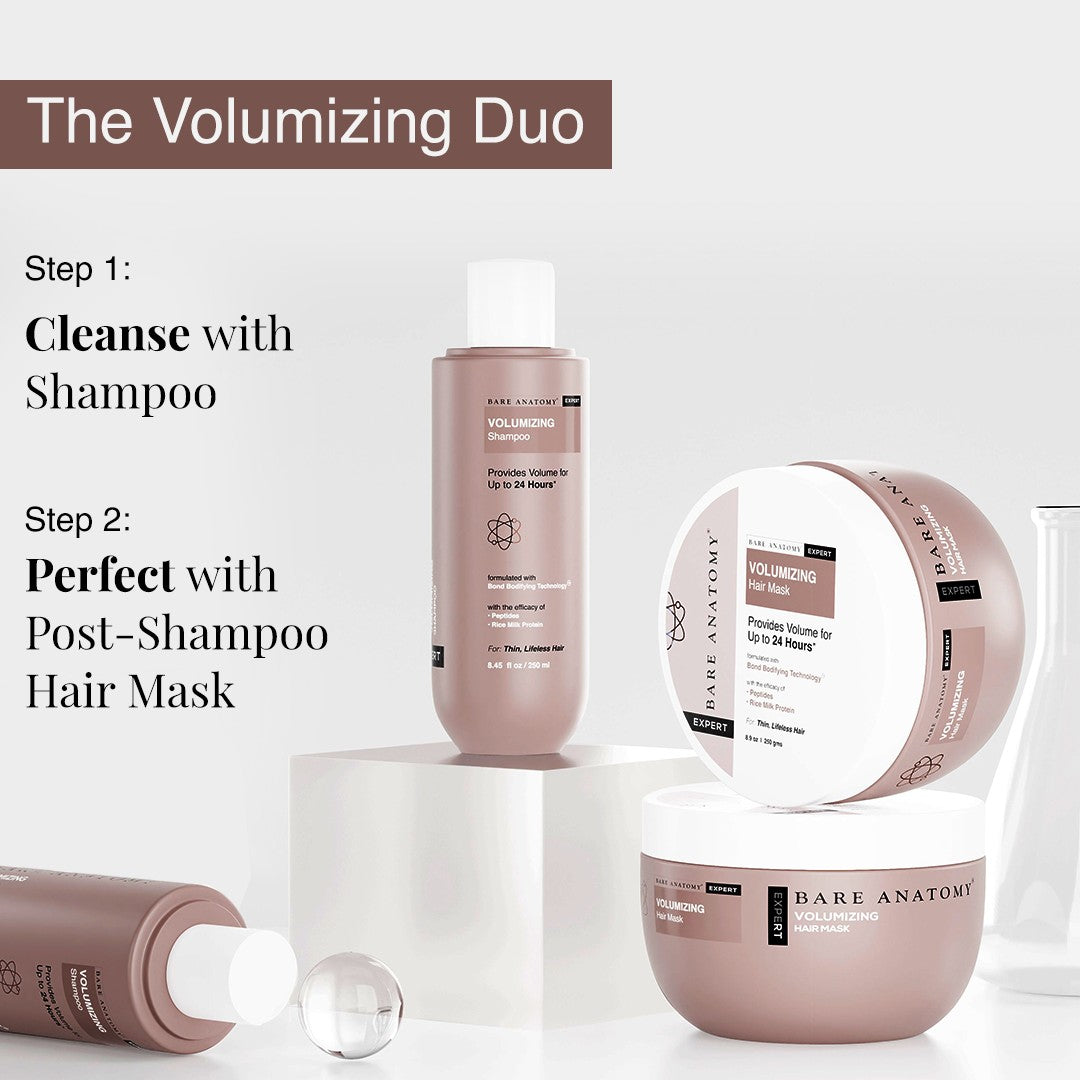 Volumizing Shampoo With Rice Milk Protein & Peptides - 250 ml | Pack of 3
