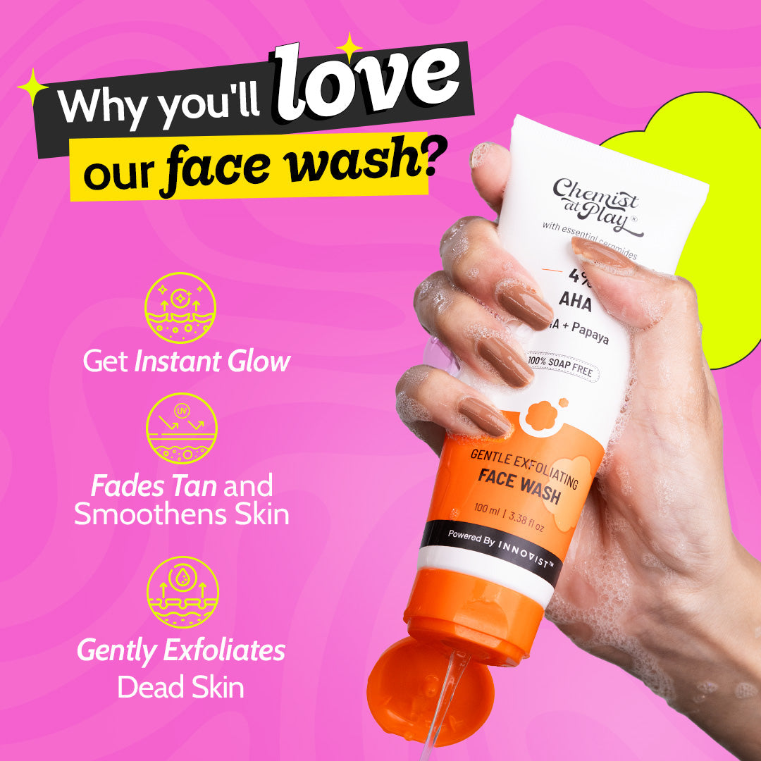 Daily Exfoliating Bestsellers | Exfoliating Face Scrub - 100ml | Body Wash - 236ml | Face Wash - 100ml