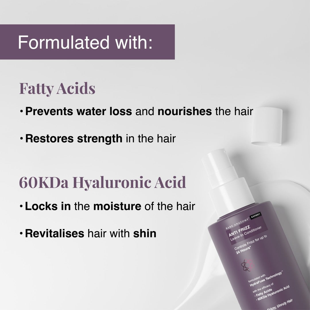 Anti-Frizz Leave-In Conditioner With Hyaluronic Acid & Fatty Acids - 150 ml
