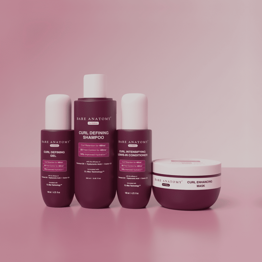 Complete Curl Defining Kit | Shampoo 250 ml, Mask 250 gm, Conditioner 140 ml & Gel 140 ml
