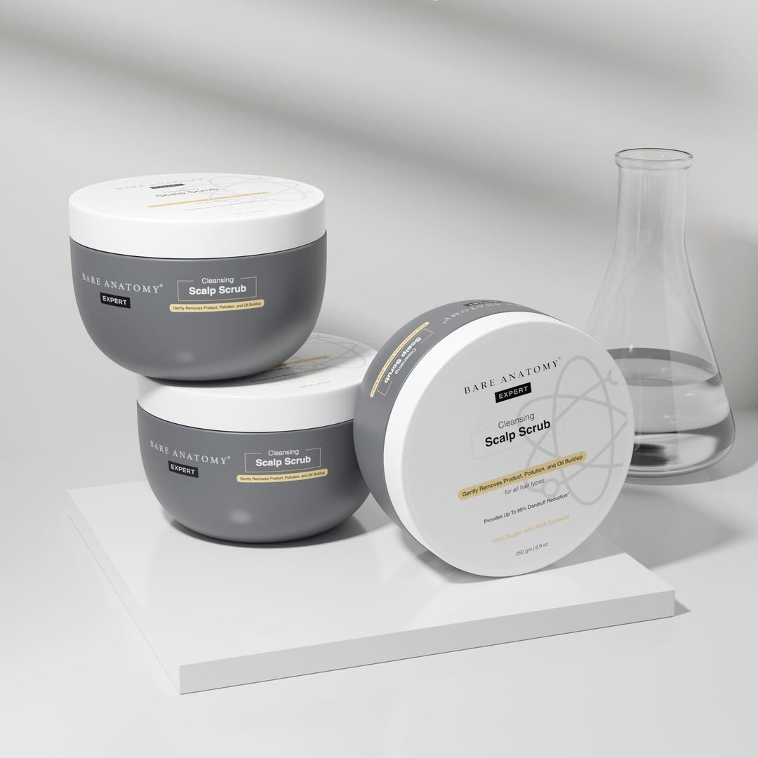 Cleansing Scalp Scrub With Natural AHAs and Sugar Exfoliant - 250 gm